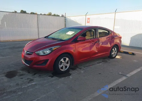 2014 Hyundai Elantra Se z USA, uszkodzony, nr VIN 5NPDH4AE9EH493392